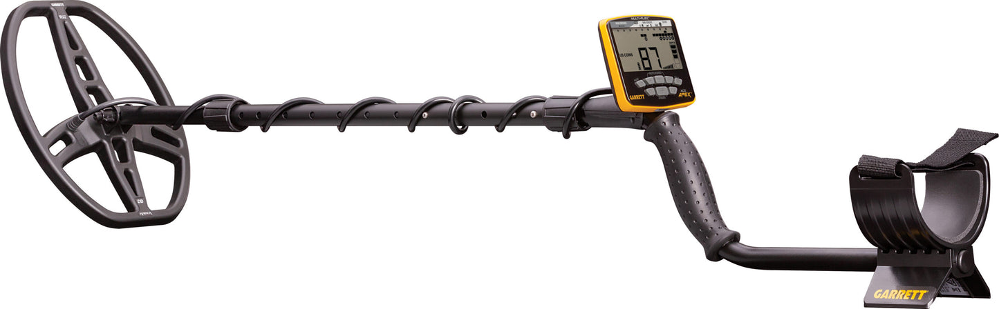 Garrett Ace Apex With Raider 8.5″X11″ Coil and Wireless Headphones