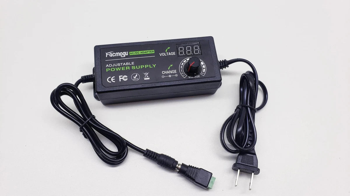 Adjustable Power Supply 5 Amp 3V-12 Volt w/ connector