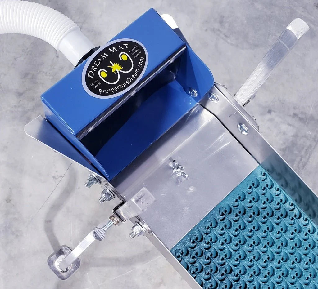 Close up 6x42 power sluice header box