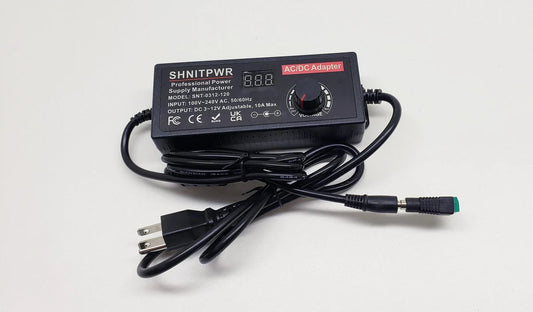 Adjustable Power Supply 10 Amp 3V-12 Volt w/ connector