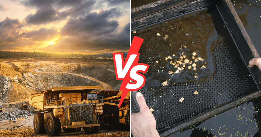 Placer Mining vs. Deep Rock Mining