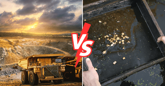 Placer Mining vs. Deep Rock Mining