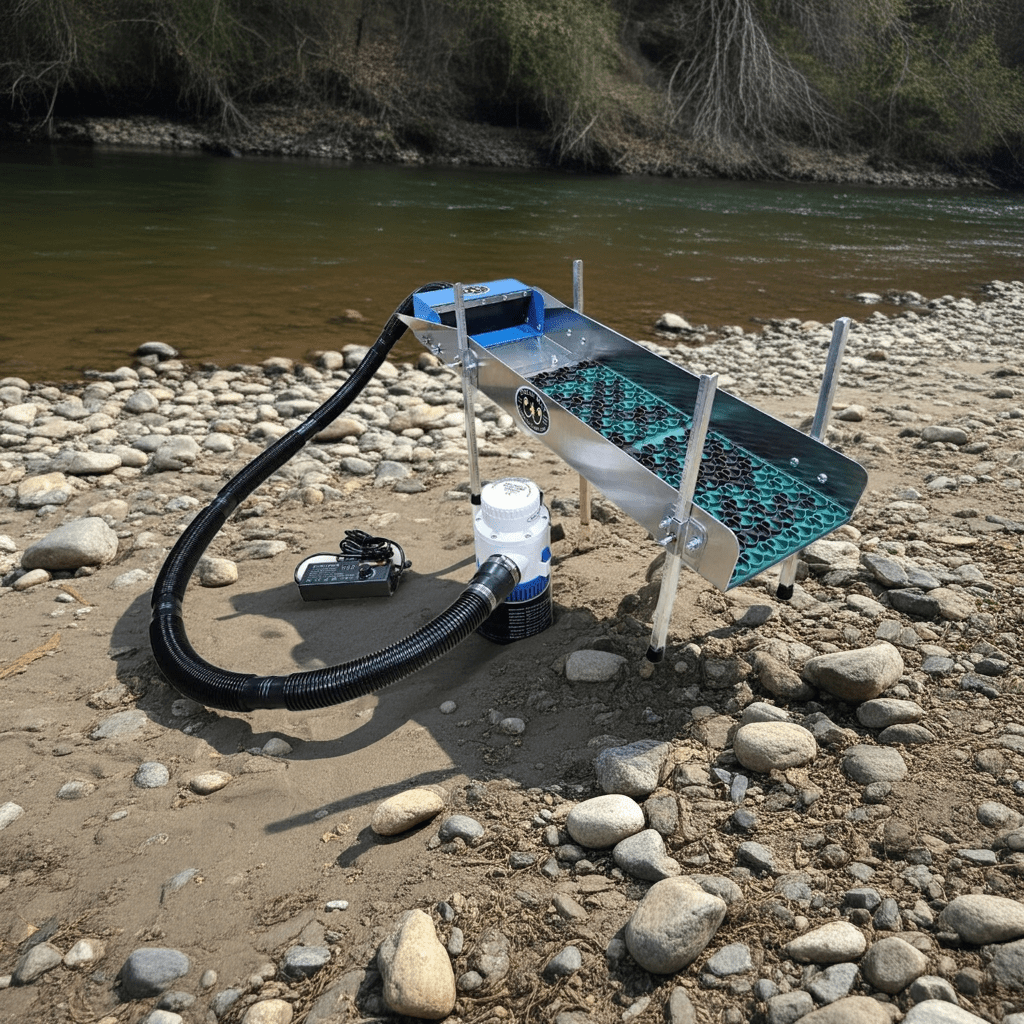 10X35 Power Sluice Box Kit with 18" leg Kit