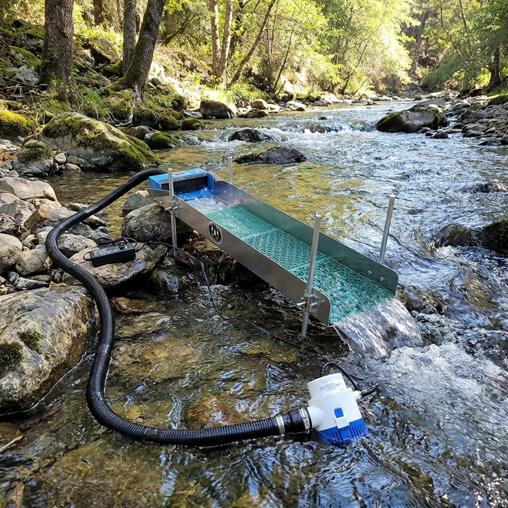 10X47 Power Sluice Box Kit with 18" leg Kit