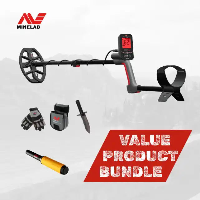 Metal Detector with accessories on a white background.