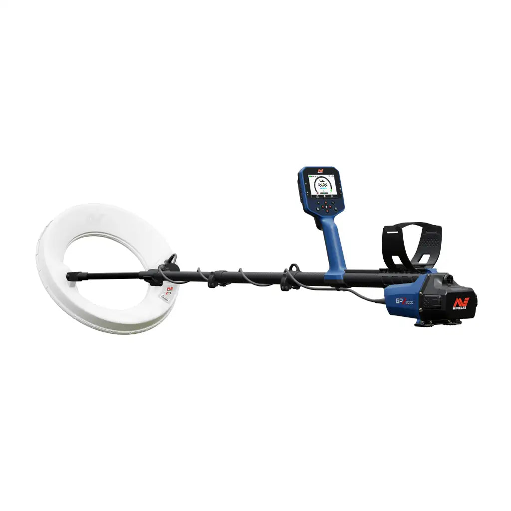 Metal detector with a clear background