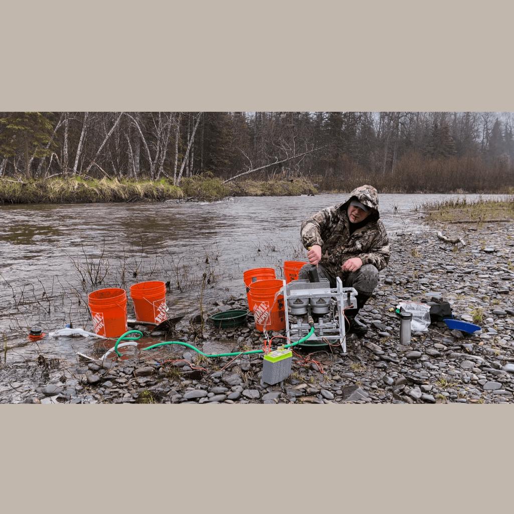 In use by the river