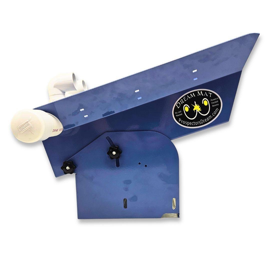 10 inch Highbanker Hopper - mounted on sluice